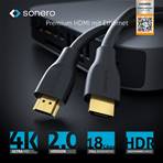 Câble HDMI - 2.0 4K60Hz UHD - Premium - Noir - 1.00m - Bag
