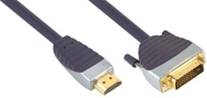 Liquidation Câble vidéo HDMI Male - DVI - D Male 10.00m