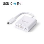 Adaptateur USB-C vers DVI - 4K@30 - UHD - 0,15m