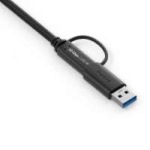 Câble USB C PD 3.2 Gen 2 x1 USB-C USB-A -100w 10Gbps 4K 1.00 m