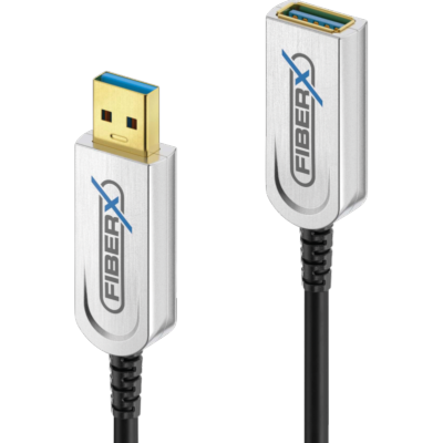 Rallonge Fibre Optique USB 3.2 Gen2 USB-A AOC - 25m