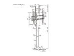 Support TV motorisé + rotation manuelle -32-55"-Poids max 60 Kg