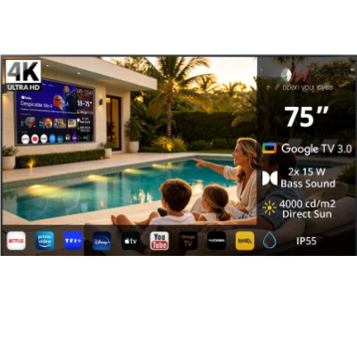Tv QLED Exterieur Etanche  E (75) Direct Sun