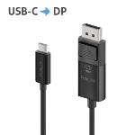 Câble USB-C / DisplayPort Premium 4K - 1.00m, noir