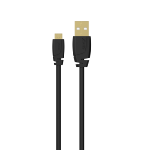 Cable Charge & Data Micro USB 0.75 m, Noir