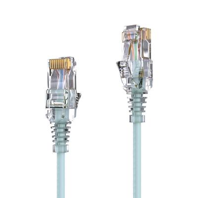 Câble RJ45 CAT 6. SLIM - UTP - LSOH - gris - 0,25m