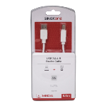 Liquidation Prix Net Câble USB A Mâle - USB B Mâle - 5.00m -Blanc