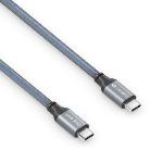 Câble de charge USB-C/USB-C-USB2.0-100W PD gris/bleu 2.00m