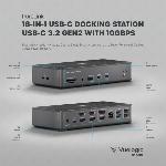 Station d'accueil USB-C - 3 HDMI +3 DP - 2 USB-C - 5 USB-A - 100W PD 