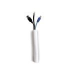 GAINE CABLE 19mm - Blanc - Bobine de 25.00m