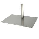 Base sol rectangulaire inox 60 x 45 pour Disco avec roulettes