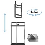 Support TV Motorisé, rotatif +-170 °40-65"-Poids max 60kg