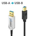 Câble Fibre Optique USB 3.2 - USB-A USB-B - 7.5 m