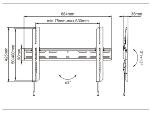 Support mural fixe outdoor Vesa max 600x400-40-75" max 50kg