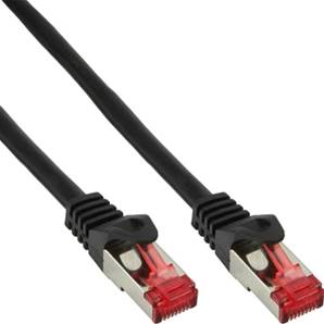 Câble RJ45 Cat.6 S/FTP noir 0.5m