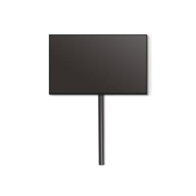 Goulotte noire aluminium 160 x 3.3 cm