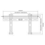 Support fixe 32-55", vesa max 400x200