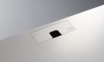Meuble AV Laque blanche Tissu Acoustique  L :1460 mm Prof : 265 mm