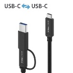 Câble USB C PD 3.2 Gen 2 x1 USB-C USB-A -100w 10Gbps 4K 1.00 m