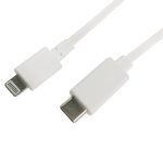 USB 2.0 Type C (m) -  Lightning (m) 1.00 m blanc