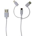 Câble USBA / USB- C -Micro USB & Lightning