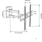 Support Orientable inclinable 32-55" max 30 kg