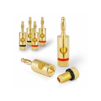 Fiche banane -6 mm Pack de 4