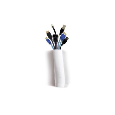 GAINE CABLE 40mm - Blanc - Bobine de 25.00m