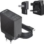 Chargeur USB C  140 W gan  Adaptateu  (UE/UK/USA) noir