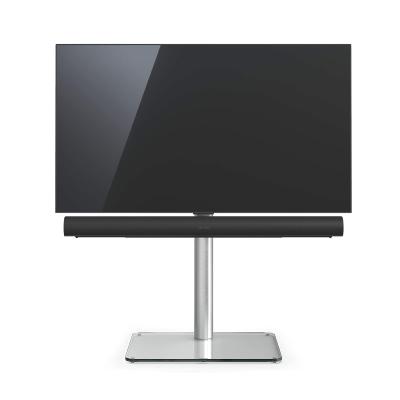 Support Tv pied de sol 96,8 cm + support Sonos ARC - base claire