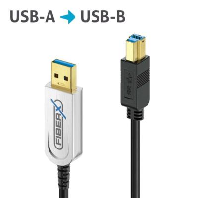 Câble Fibre Optique USB 3.2 - USB-A USB-B - 5 m