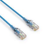 Câble RJ45 CAT 6. SLIM - UTP - LSZH - bleu - 1,00m