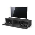 Meuble SPECTRAL 160cm abattant, passe câbles - NOIR