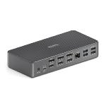 Station d'accueil USB-C - 3 HDMI +3 DP - 2 USB-C - 5 USB-A - 100W PD 