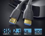 Câble HDMI - 2.1 8K60 Hz UHD HDR - Noir - 2.00m - bag 