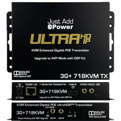 Transmetteur HDMI IP - 3G ULTRA 4K30 - sortie audio stéréo - KVM 