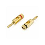 Fiche banane -6 mm Pack de 4
