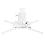 Support projecteur plafond 30-48 cm- Charge max 15 kg - Blanc