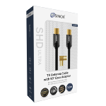 Câble Antenne Premium M-F 100dB + Adaptateur 90° 3.0 m