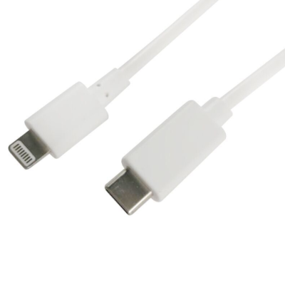 USB 2.0 Type C (m) -  Lightning (m) 1.00 m blanc