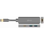 Hub iMedia USB Type C (m) - USBC3.1 (f) , 2X USB A 3.0 (f) , HDMI  (f