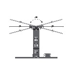 Support mural motorisé  articulé - 42-86"max 45 kg Vesa max 800/500