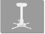 Support projecteur plafond 30-48 cm- Charge max 15 kg - Blanc