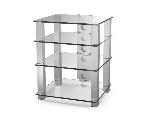 Meuble SPECTRAL High-end 61x77x55cm étagères, colonnes - VERRE CLAIR