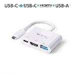 Adaptateur USB-C vers HDMI / USB-C / USB-A - 4K@30Hz - UHD - 0,10m