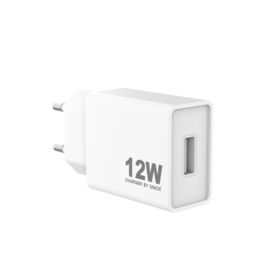 Chargeur Mural USB-A 12W, Blanc