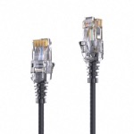 Câble RJ45 CAT 6. SLIM - UTP - LSOH - noir - 0,50m