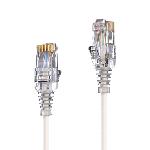 Câble RJ45 CAT 6. SLIM - UTP - LSOH - blanc - 1,50m