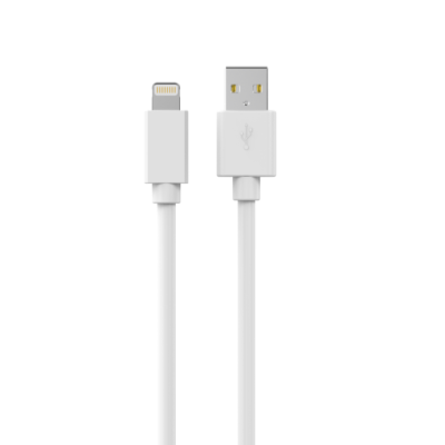 Câble de charge USB A - Lightning - 1.00 m Blanc Non MFI