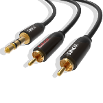 Câble Audio Premium Jack 3.5mm - 2 RCA M- 1.50m